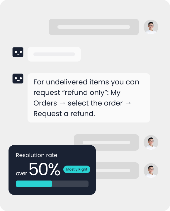 LLM Q&A Bot chat demo showing knowledge-based answers without action
