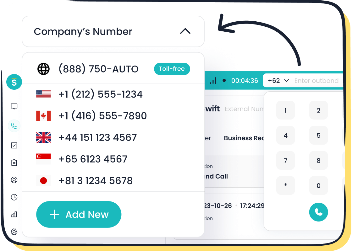 Sobot Voice for Sales: Global Phone Number