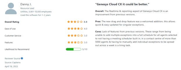 Genesys limited features in free plans