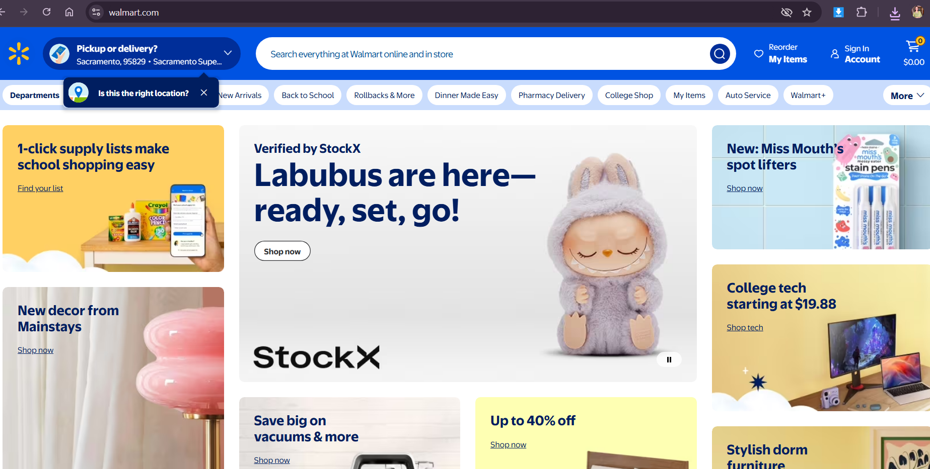 Walmart official website