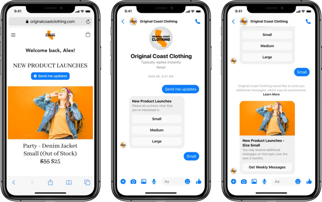 Messenger chat plugin