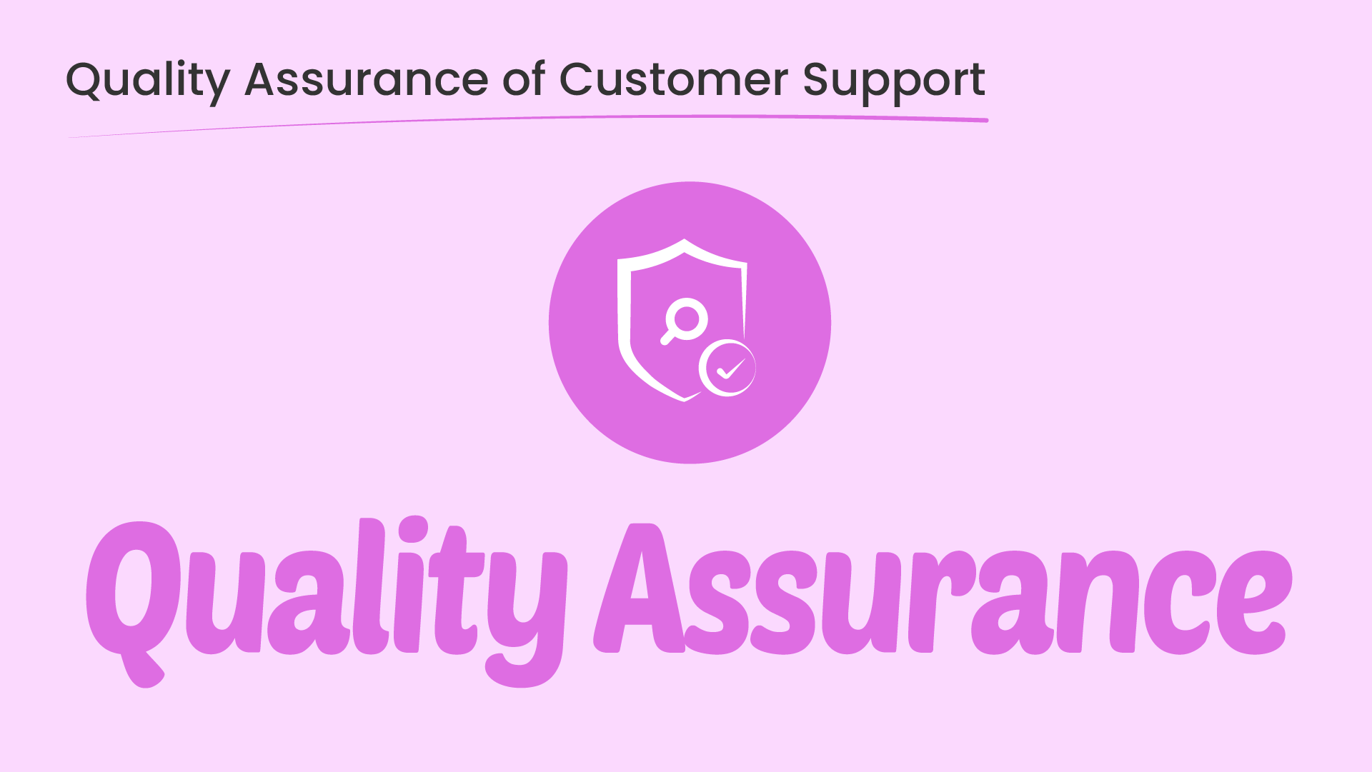 Quality Assurance of Customer Support