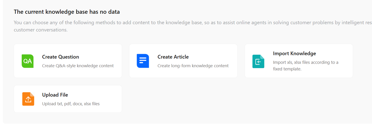 Sobot knowledge base format