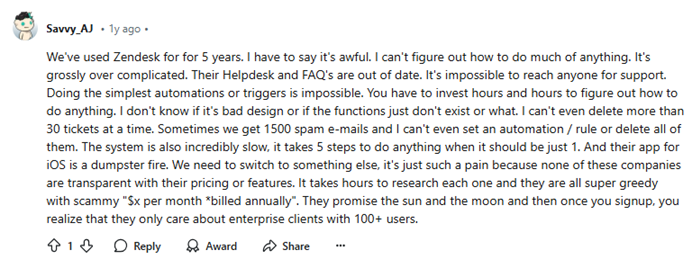 overcomplicated features