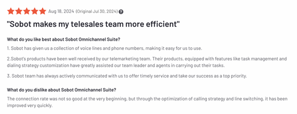 efficient telesales team