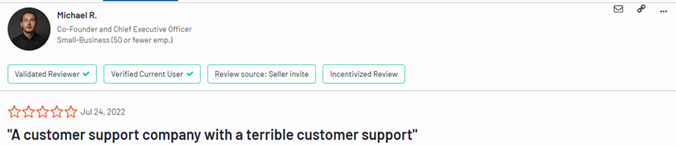 unreliable customer support