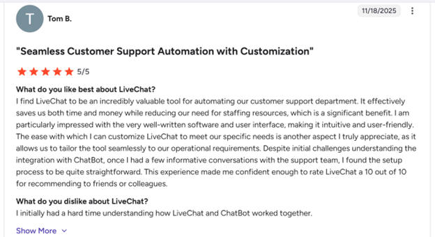 LiveChat AI and automation