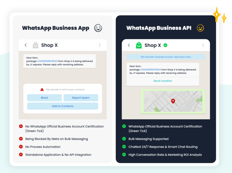 WhatsApp Business App VS WhatsApp Business API