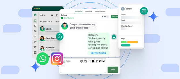 WhatsApp integration with social media