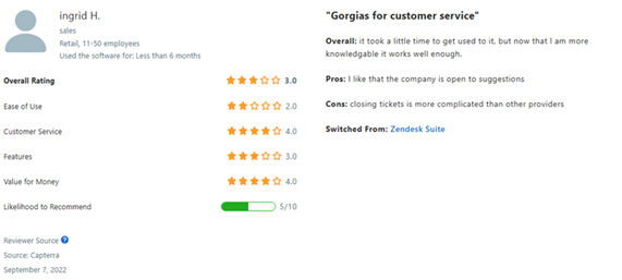 Gorgias for customer service