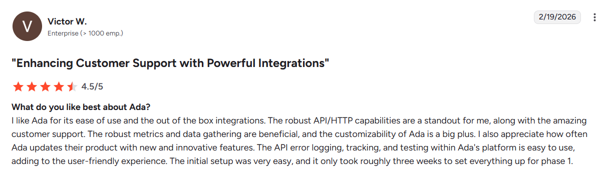 Ada knowledge integration