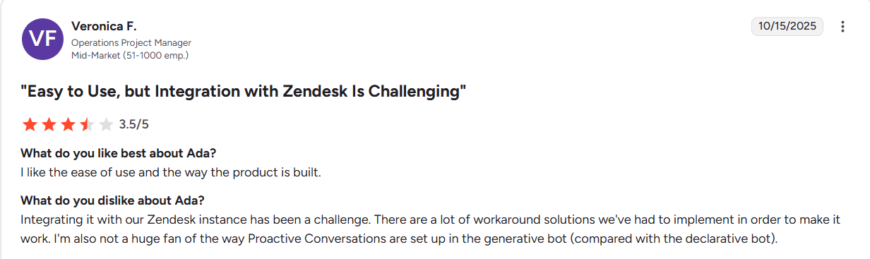 Ada integration challenges
