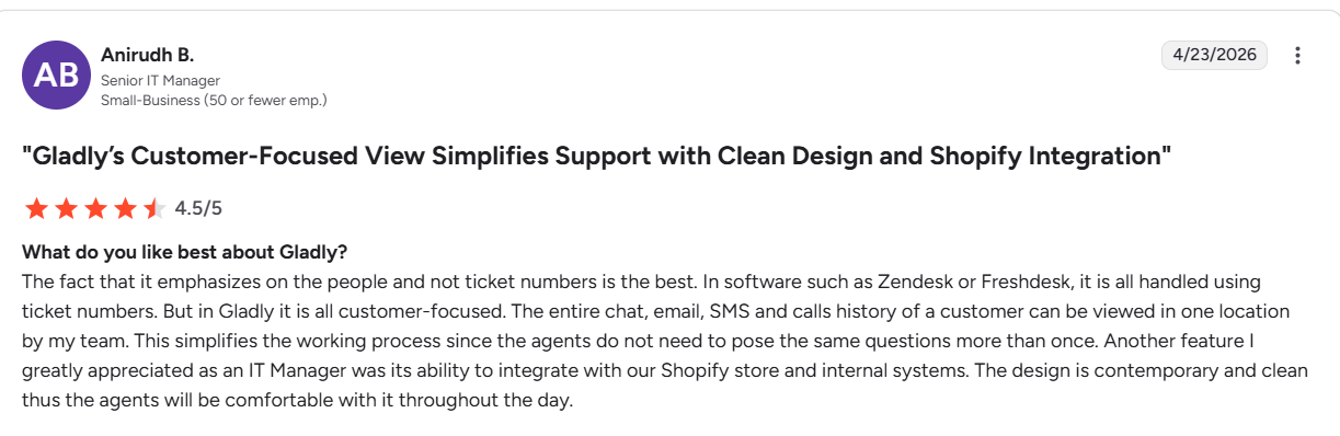 Gladly CRM and ecommerce integrations