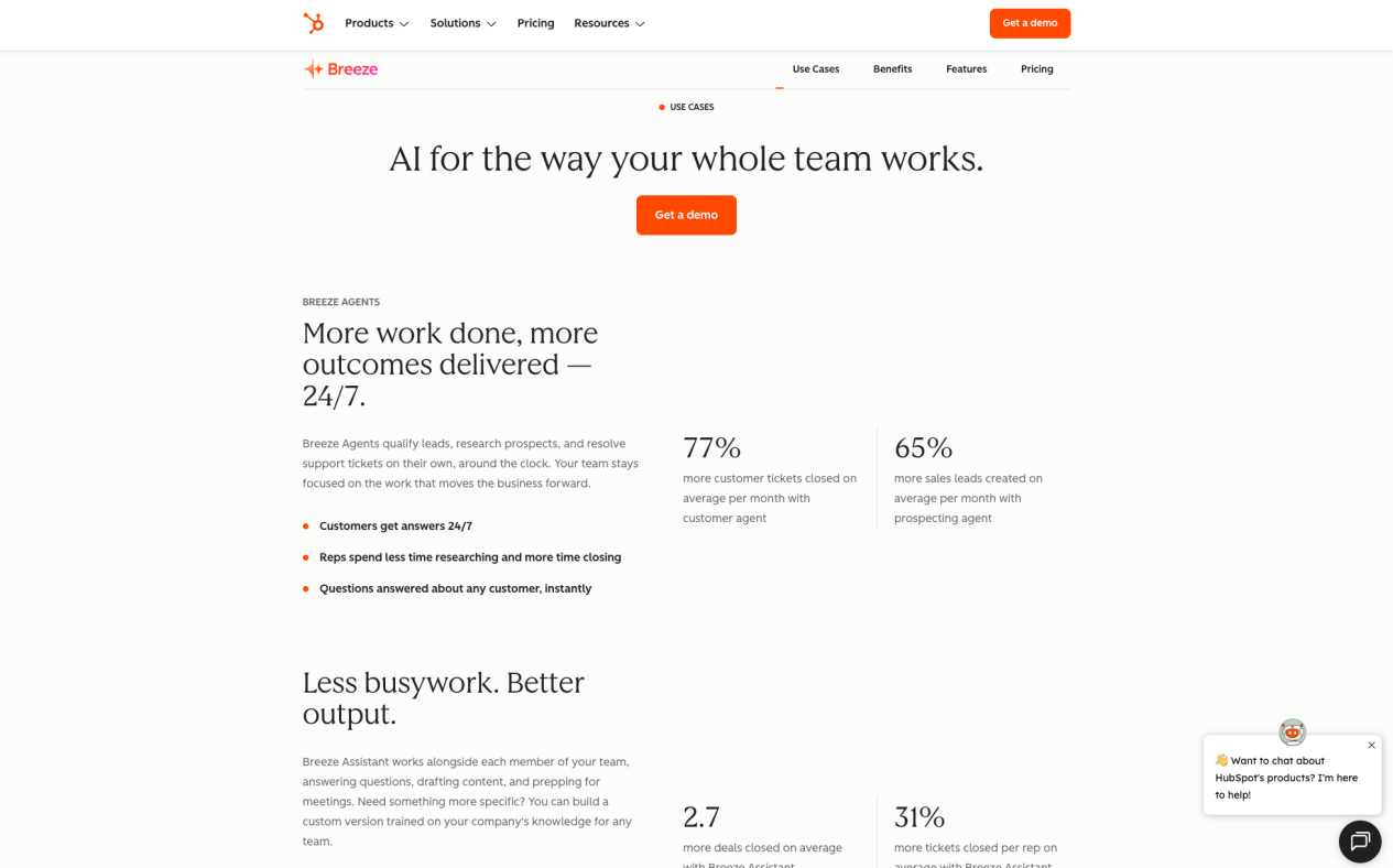 HubSpot Service Hub Breeze AI customer service