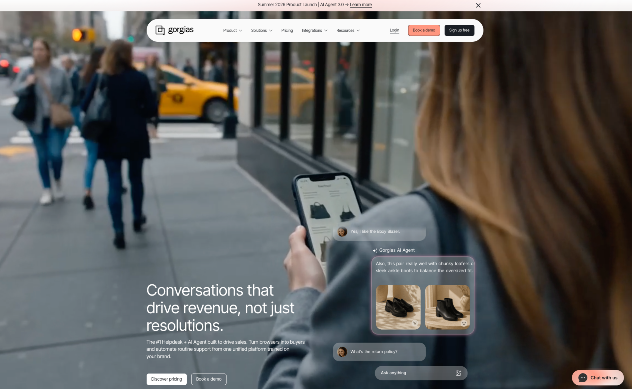 Gorgias ecommerce AI customer service platform