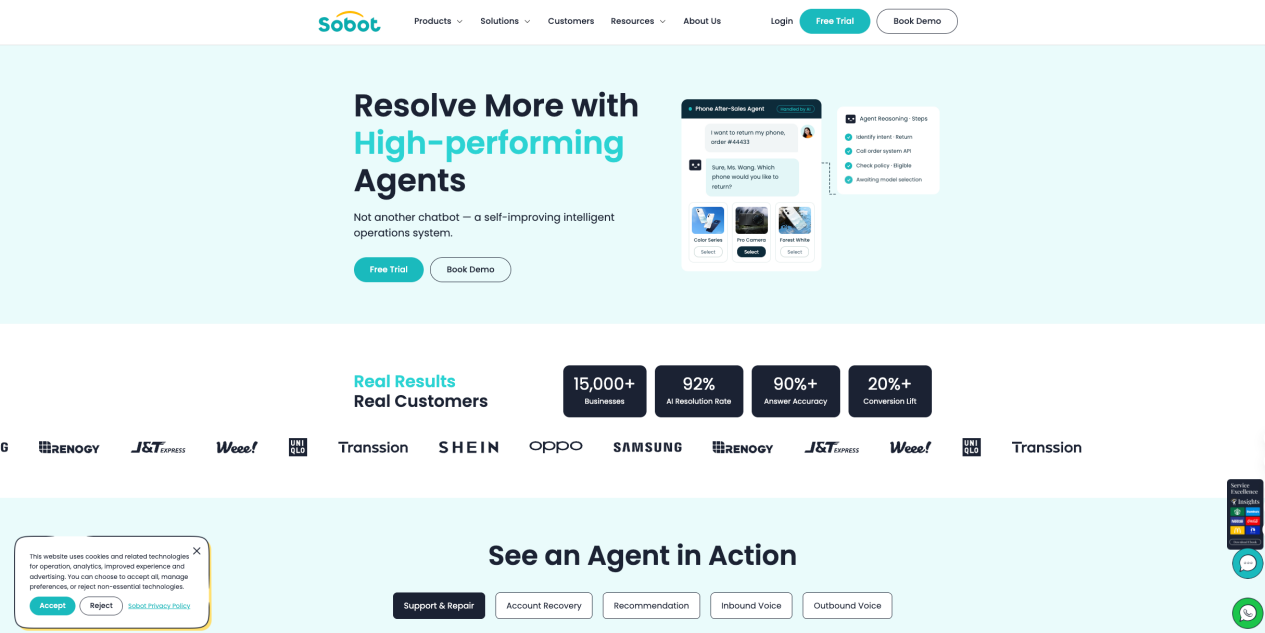 Sobot Agents platform