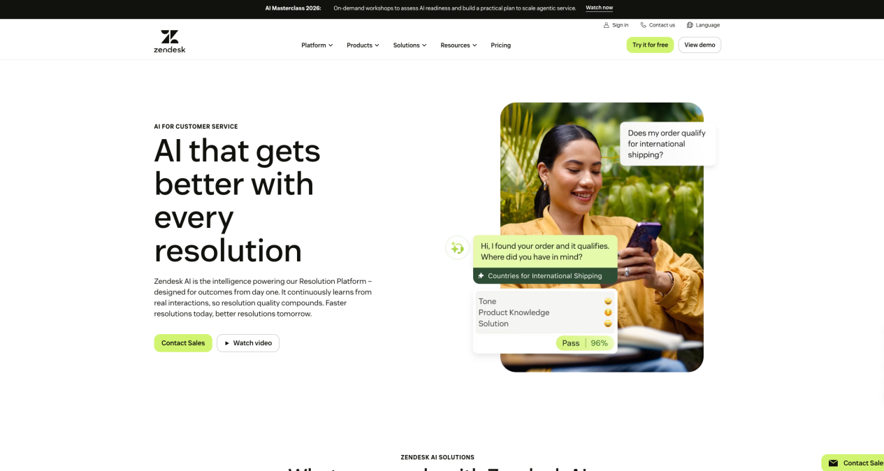 Zendesk AI agents