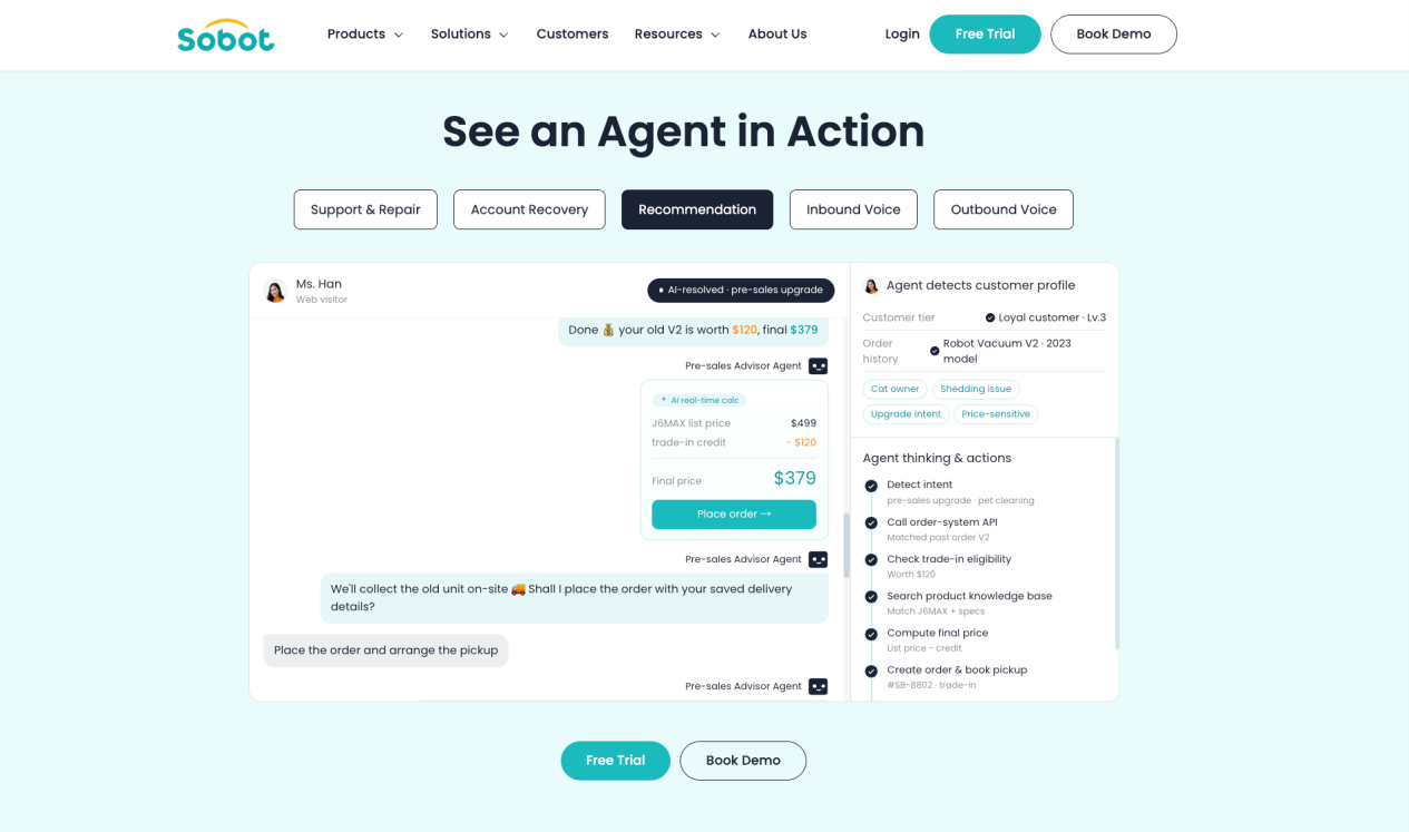 see Sobot in action