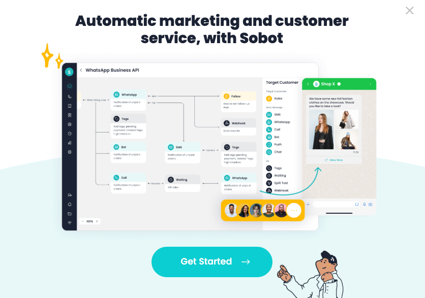 Sobot Evaluation Center, Data Center, and AI Analyst supporting a build, evaluate, tune, and observe loop for deployed Agents.