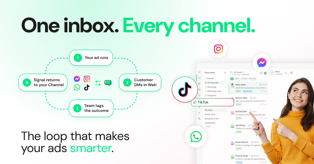 WATI WhatsApp team inbox for customer support automation