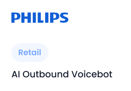 Philips's contact center cooperate with Sobot