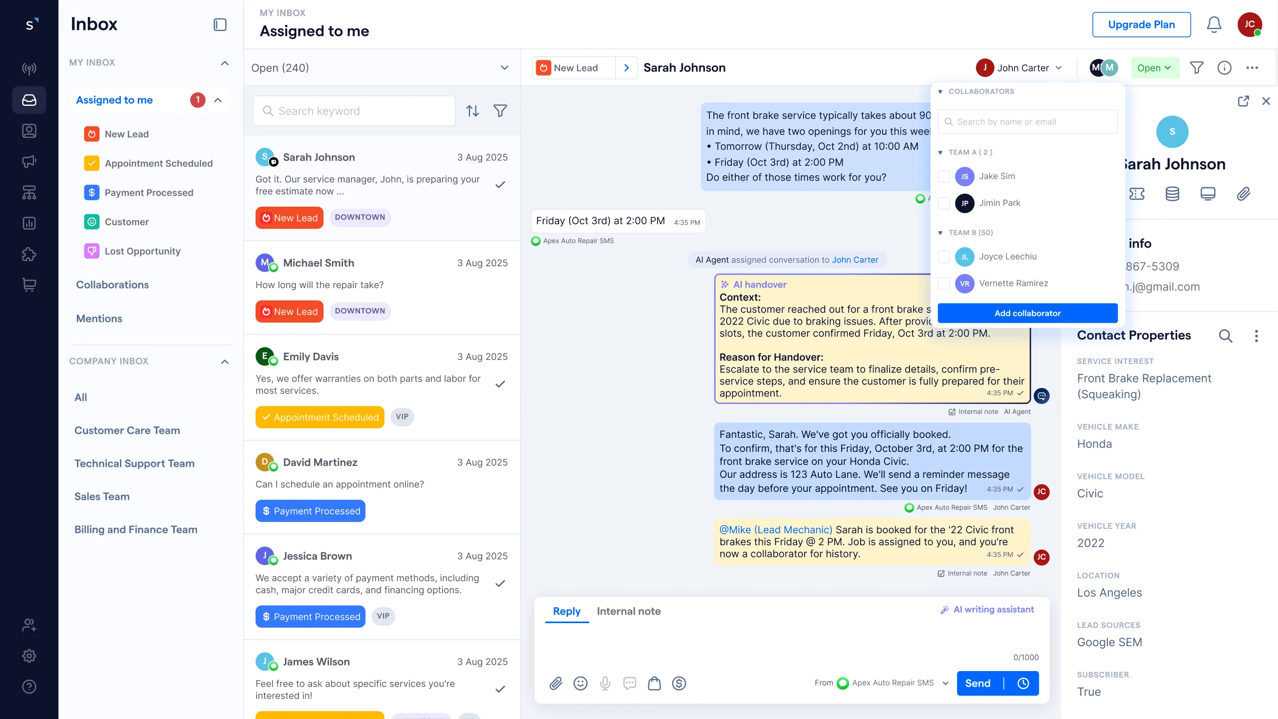 Sleekflow Omnichannel Inbox